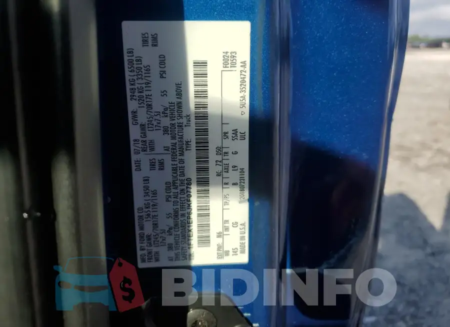 1FTEX1EP6JKF07780 Photo# 12