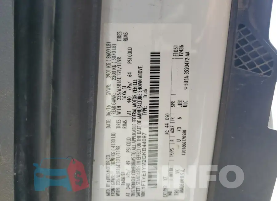 1FTYE1YM2GKB44097 Photo# 13