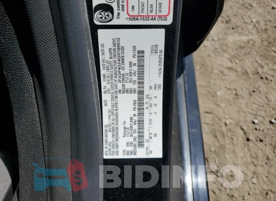 3FADP4GX4GM189532 Photo# 12