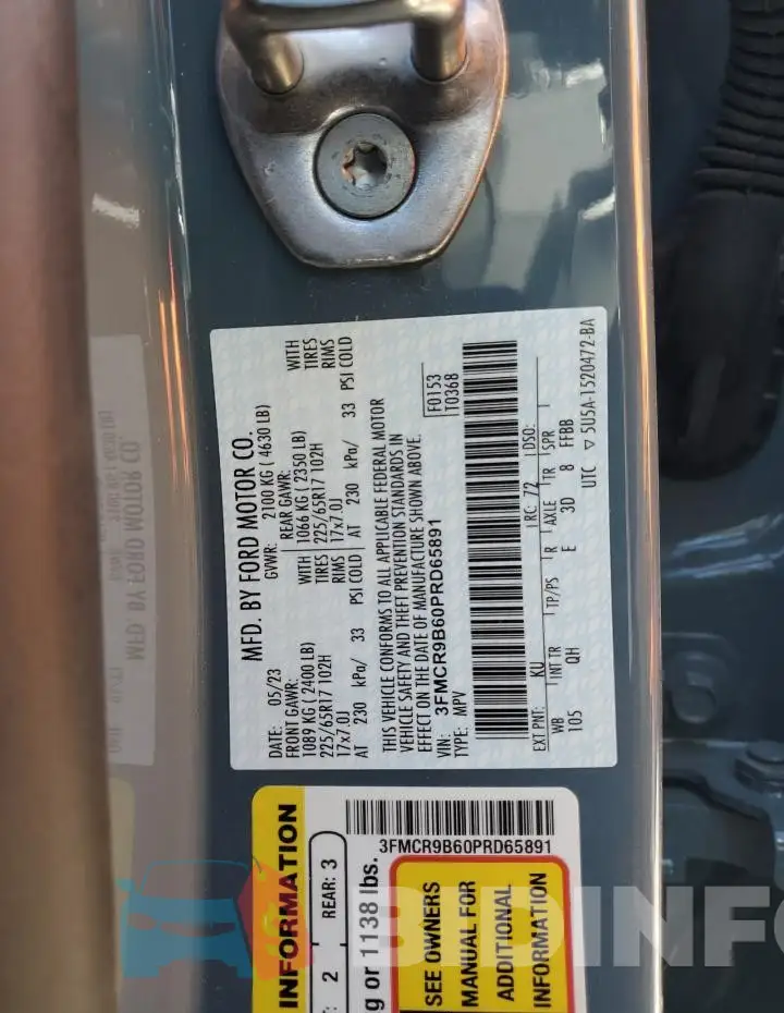 3FMCR9B60PRD65891 Photo# 13