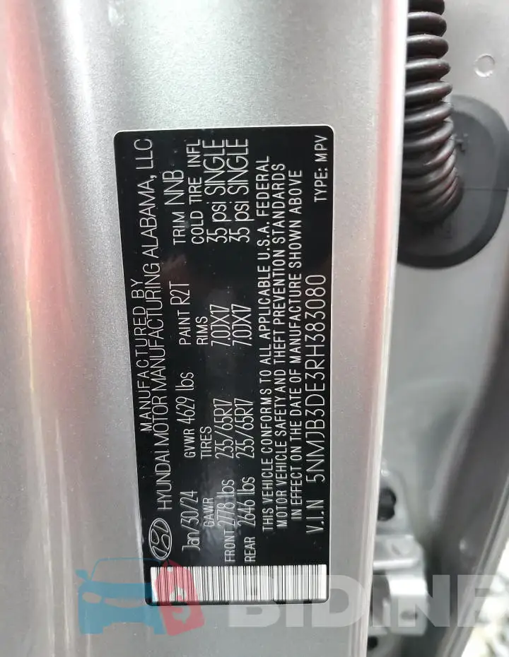5NMJB3DE3RH383080 Photo# 13