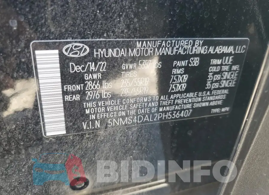 5NMS4DAL2PH536407 Photo# 12