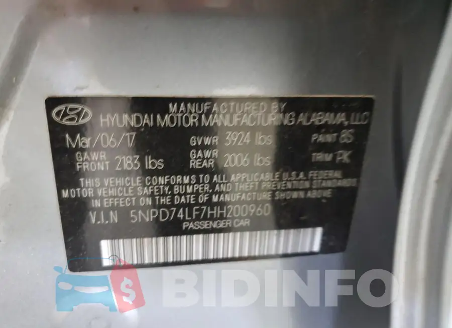 5NPD74LF7HH200960 Photo# 12