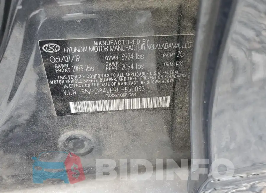 5NPD84LF9LH550032 Photo# 12