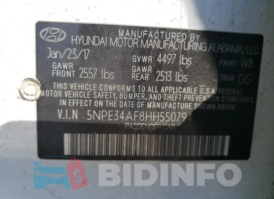 5NPE34AF8HH550794 Photo# 12
