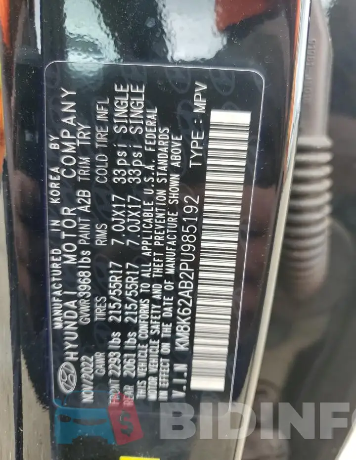 KM8K62AB2PU985192 Photo# 13