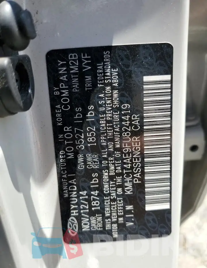 KMHCT4AE9FU824419 Photo# 12