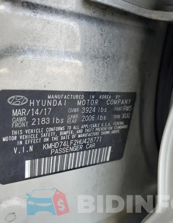 KMHD74LF2HU428771 Photo# 13