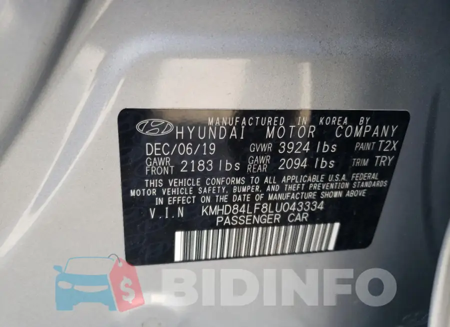 KMHD84LF8LU043334 Photo# 13