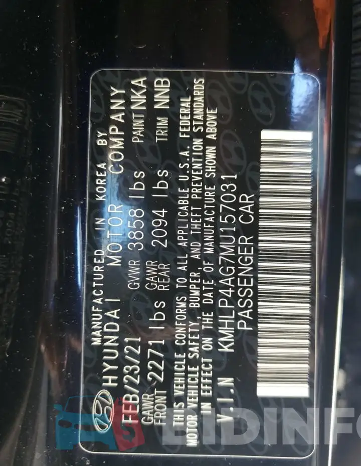 KMHLP4AG7MU157031 Photo# 13