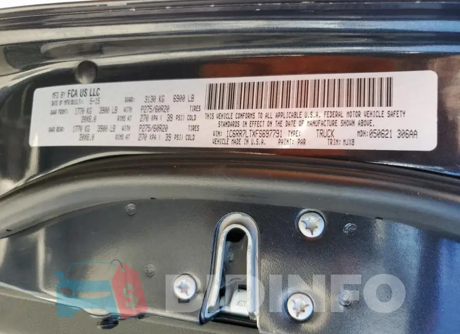 1C6RR7LTXFS697791 Photo# 13