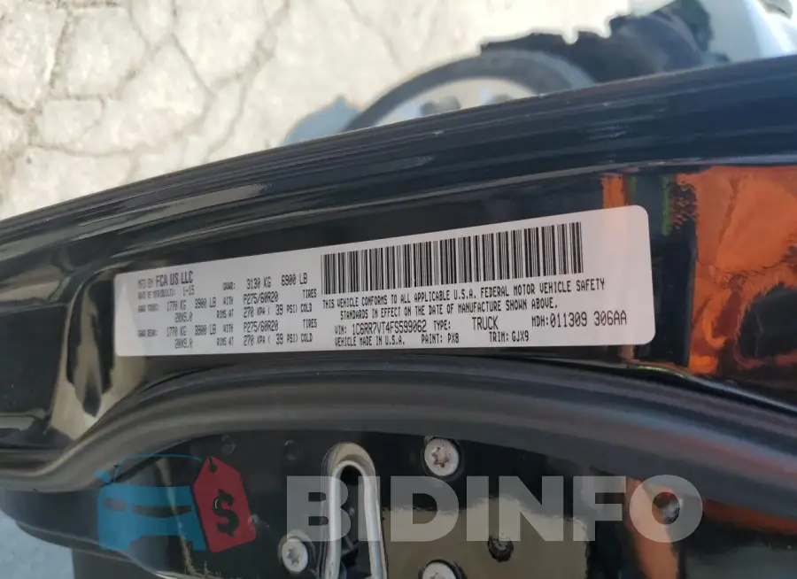 1C6RR7VT4FS599062 Photo# 12
