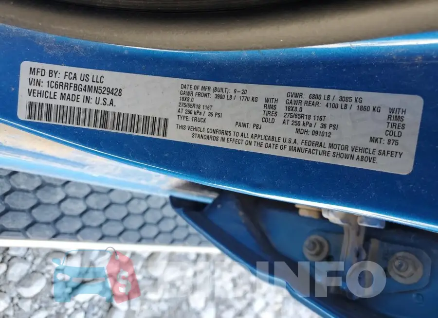 1C6RRFBG4MN529428 Photo# 12