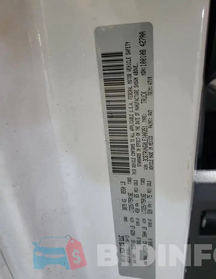 3C6TRVNG0LE100351 Photo# 12