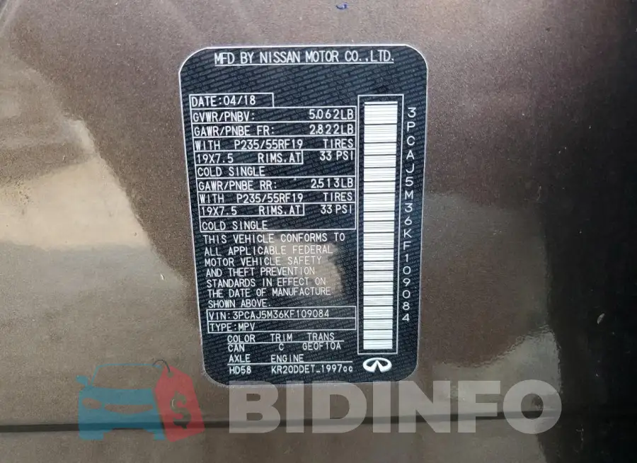 3PCAJ5M36KF109084 Photo# 13