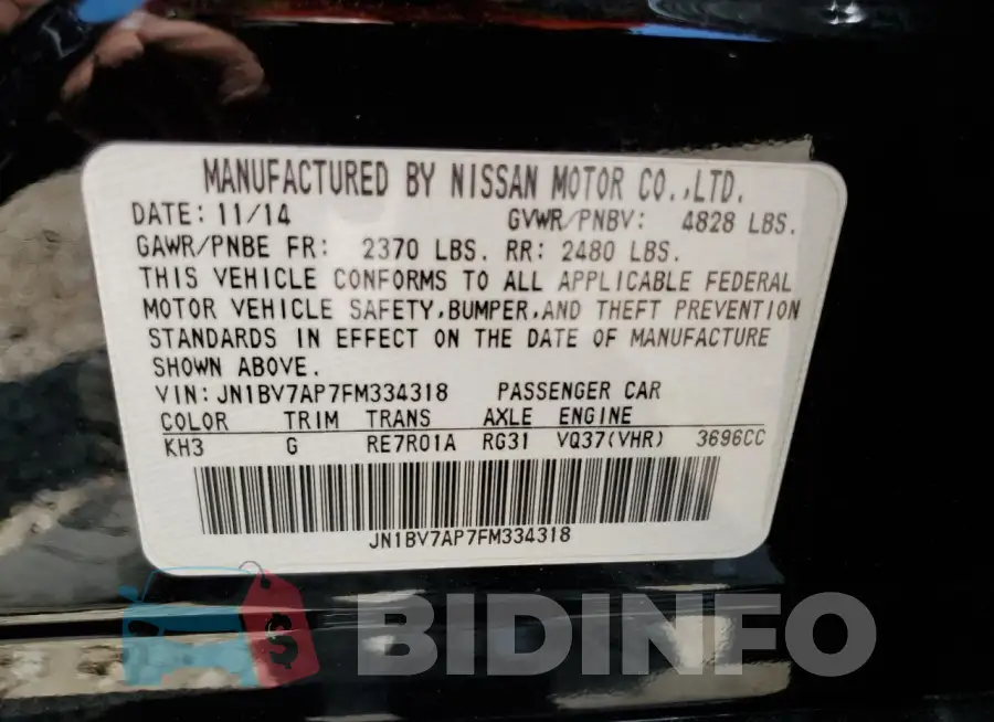 JN1BV7AP7FM334318 Photo# 12