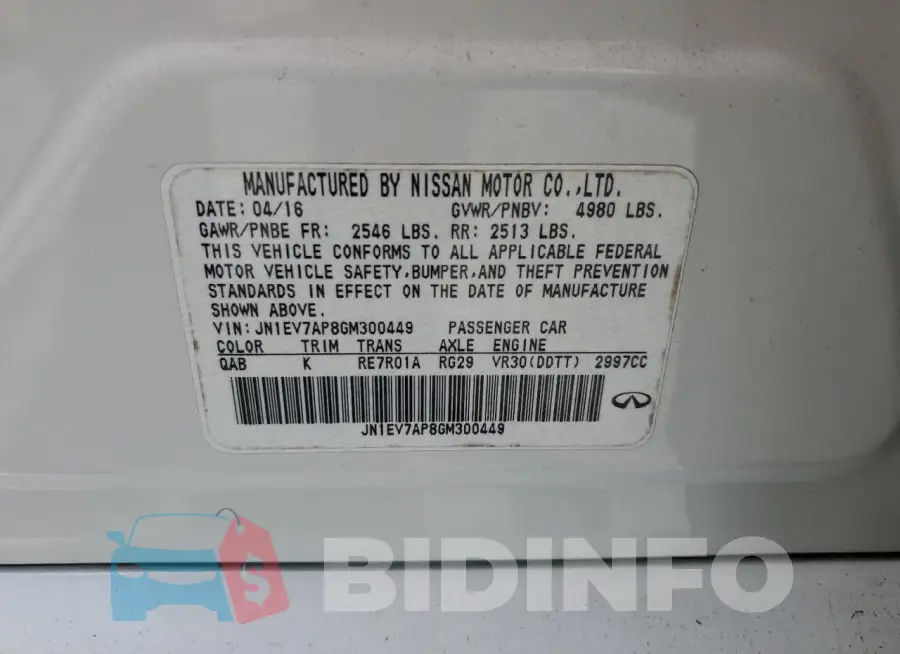 JN1EV7AP8GM300449 Photo# 13