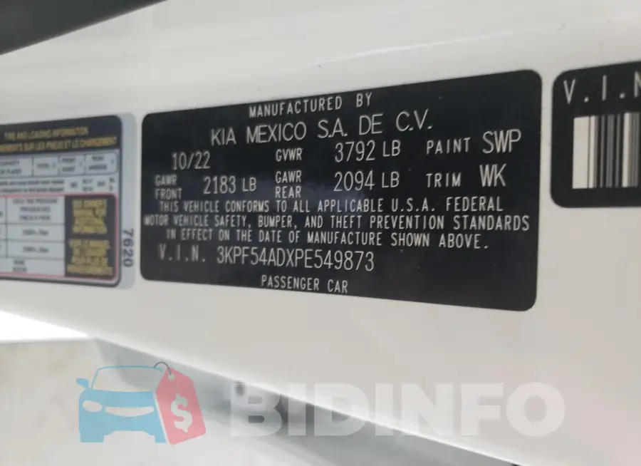 3KPF54ADXPE549873 Photo# 12