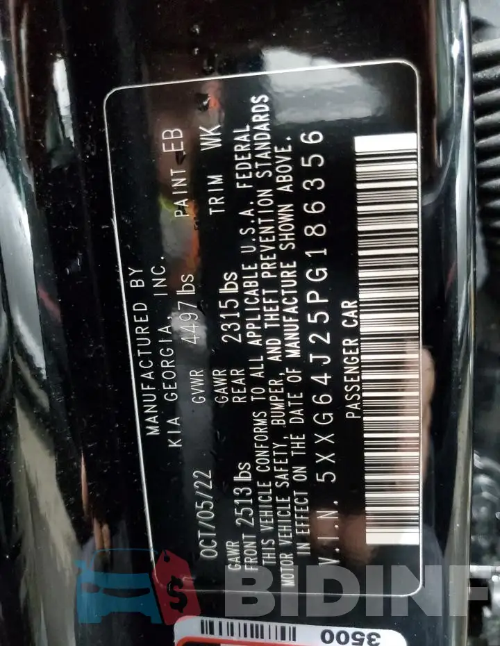 5XXG64J25PG186356 Photo# 12