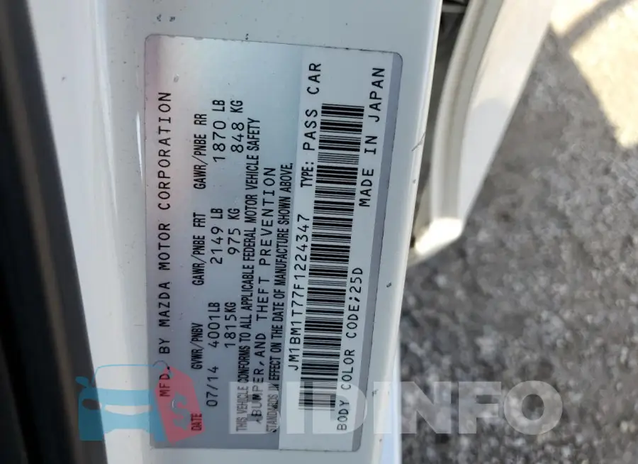 JM1BM1T77F1224347 Photo# 12