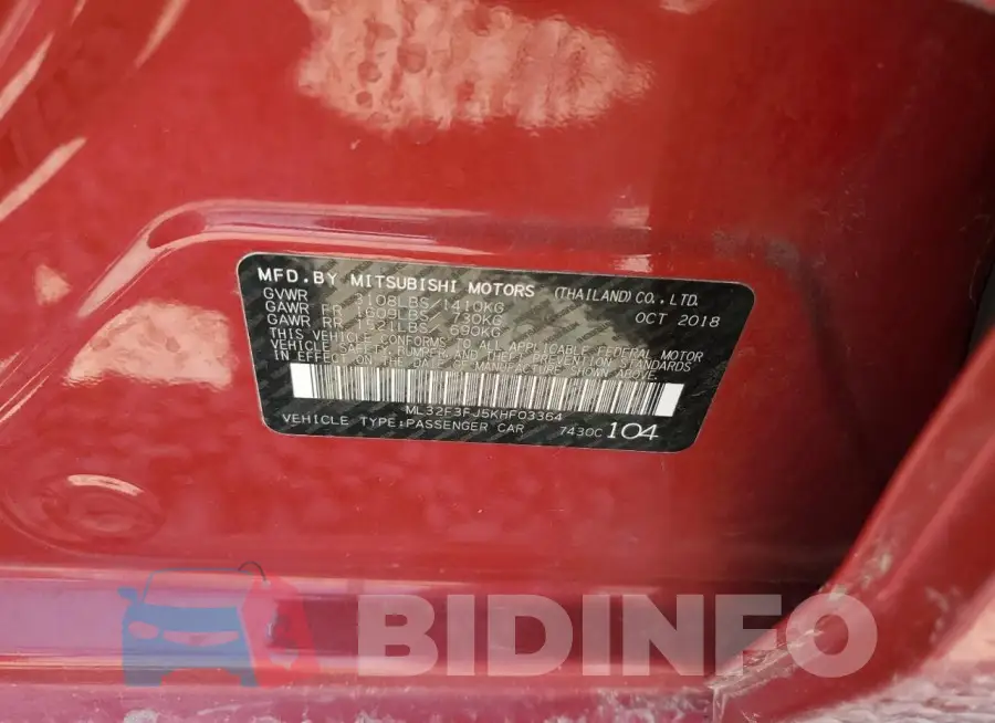 ML32F3FJ5KHF03364 Photo# 12