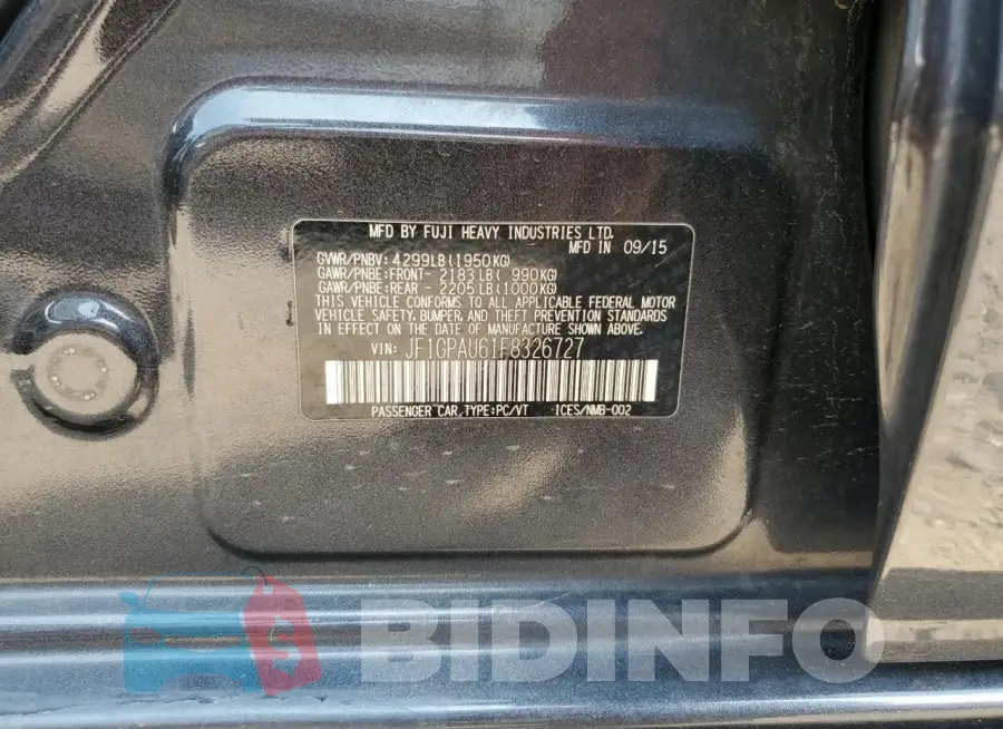 JF1GPAU61F8326727 Photo# 12