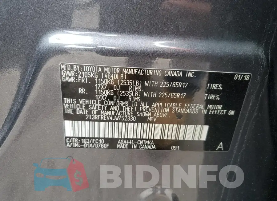 2T3RFREV4JW752330 Photo# 12