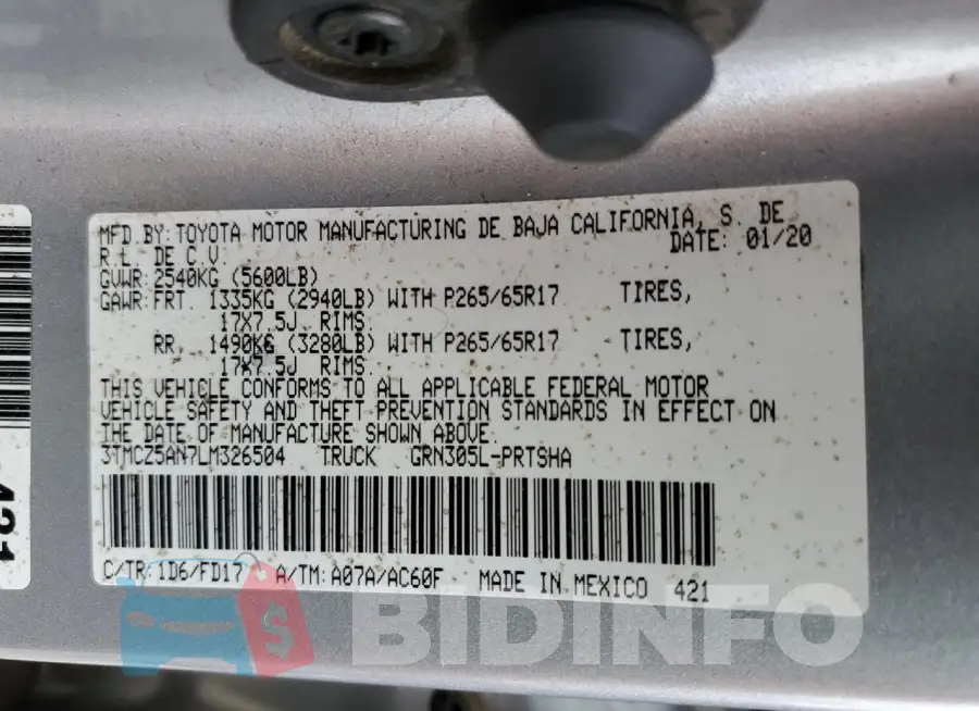 3TMCZ5AN7LM326504 Photo# 12