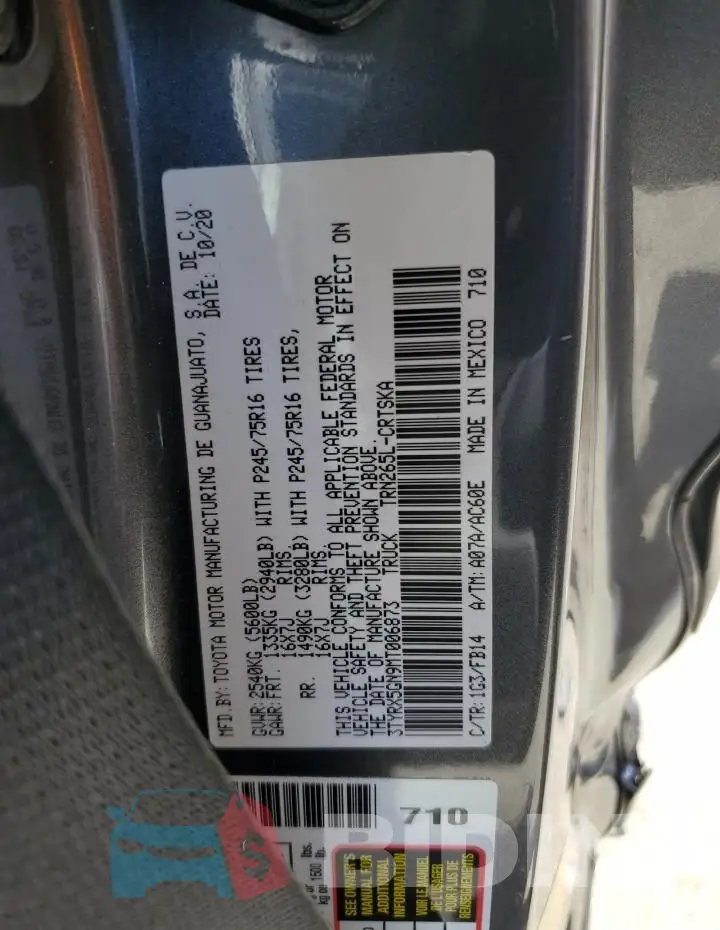 3TYRX5GN9MT006873 Photo# 12
