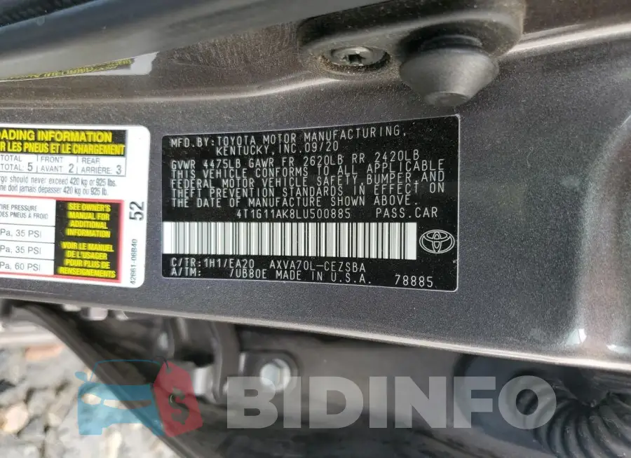 4T1G11AK8LU500885 Photo# 13
