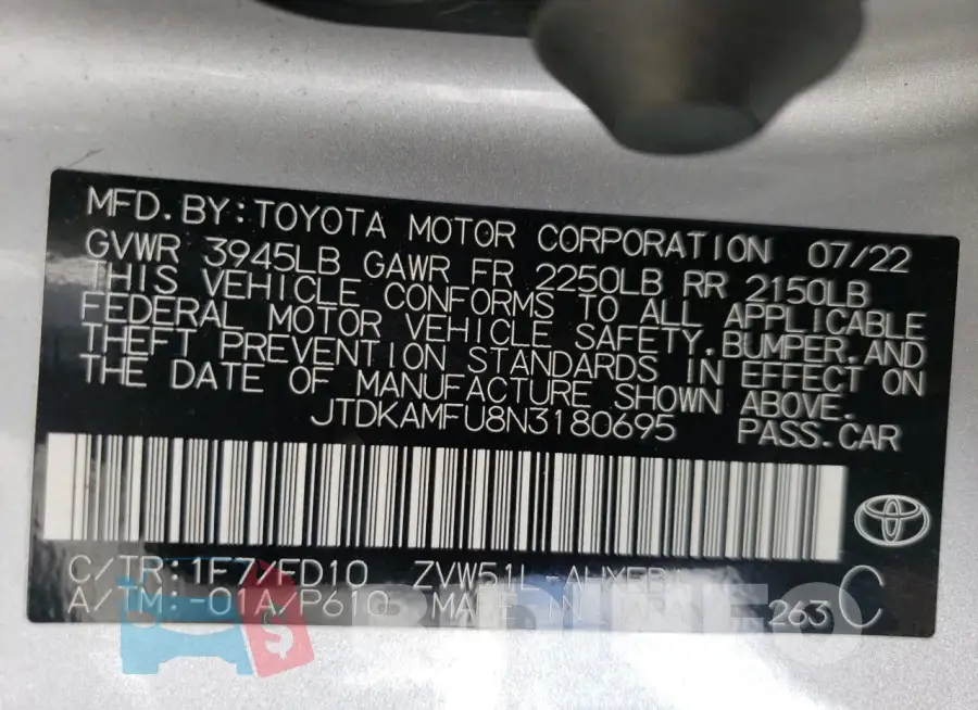 JTDKAMFU8N3180695 Photo# 12