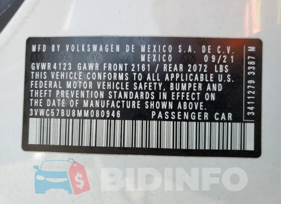 3VWC57BU8MM080946 Photo# 12