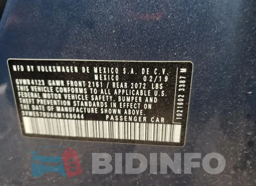 3VWE57BU6KM168044 Photo# 13