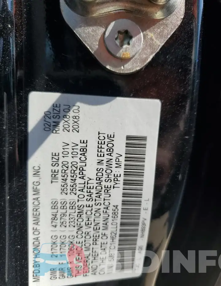 5J8TC1H62LL016854 Photo# 12