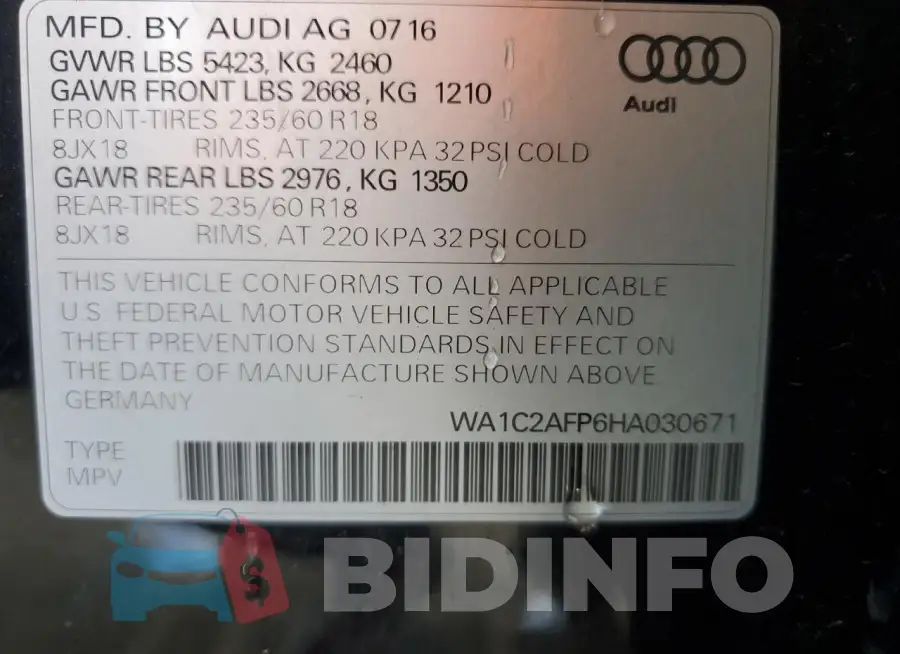 WA1C2AFP6HA030671 Photo# 14
