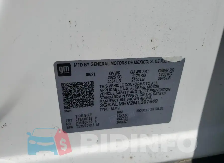 3GKALMEV2ML397649 Photo# 12