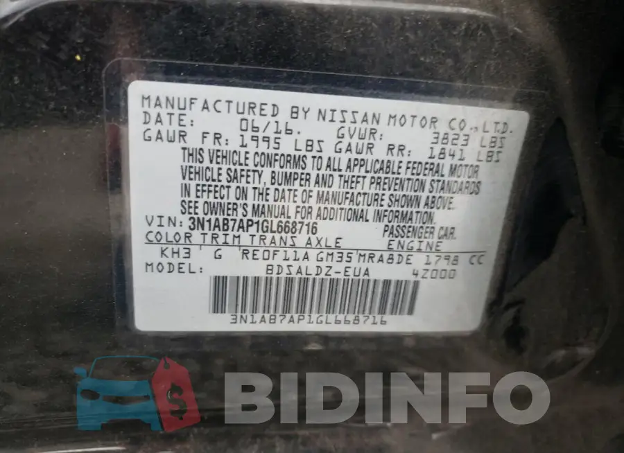 3N1AB7AP1GL668716 Photo# 12