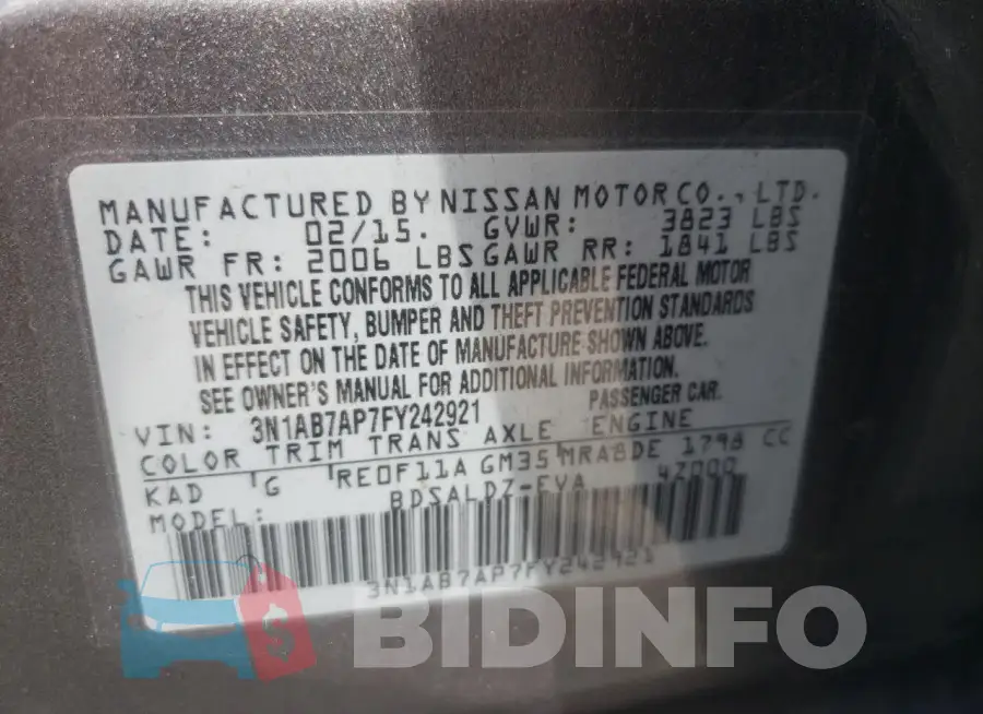 3N1AB7AP7FY242921 Photo# 12