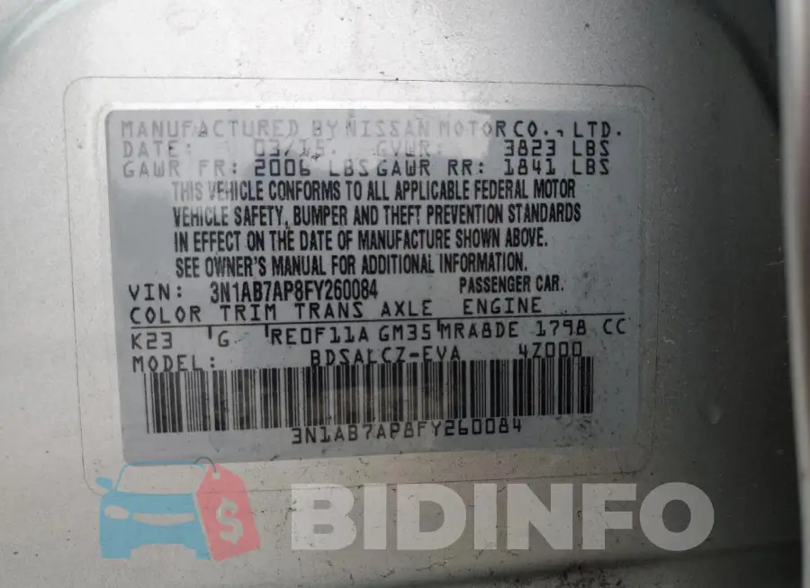 3N1AB7AP8FY260084 Photo# 13