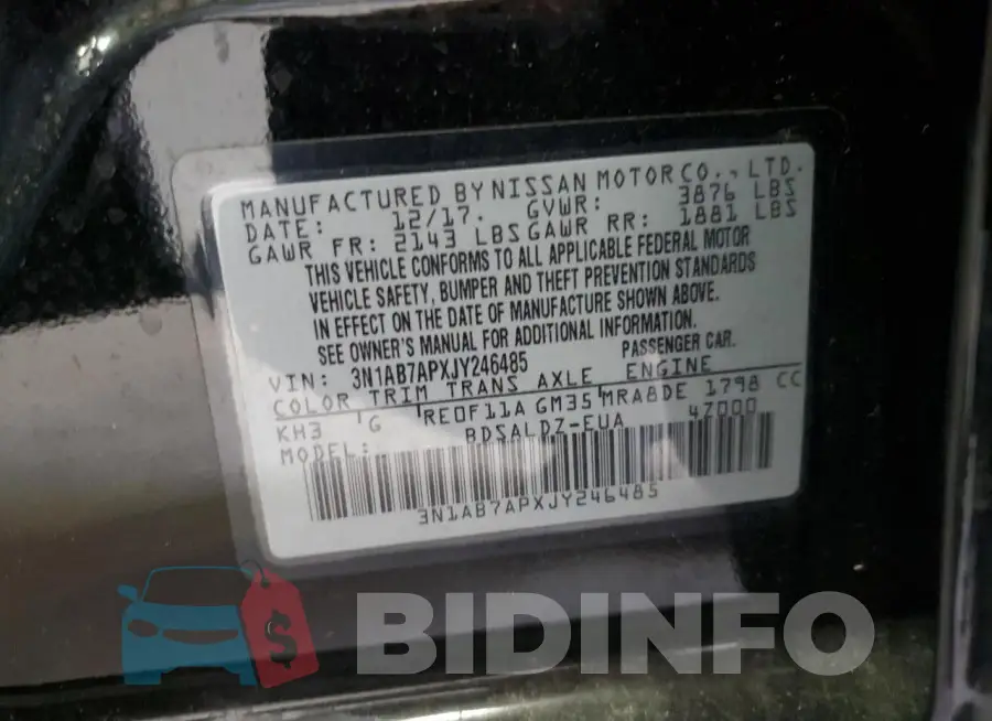 3N1AB7APXJY246485 Photo# 12