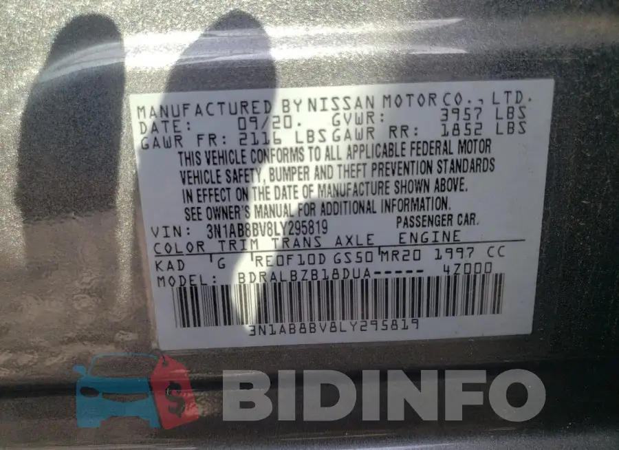 3N1AB8BV8LY295819 Photo# 12