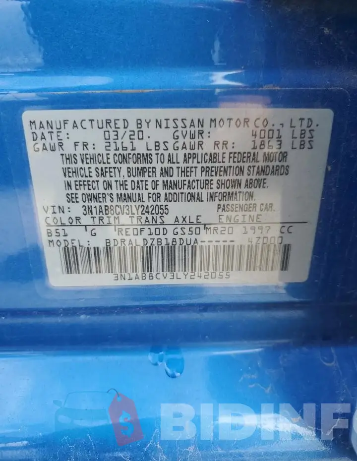 3N1AB8CV3LY242055 Photo# 12