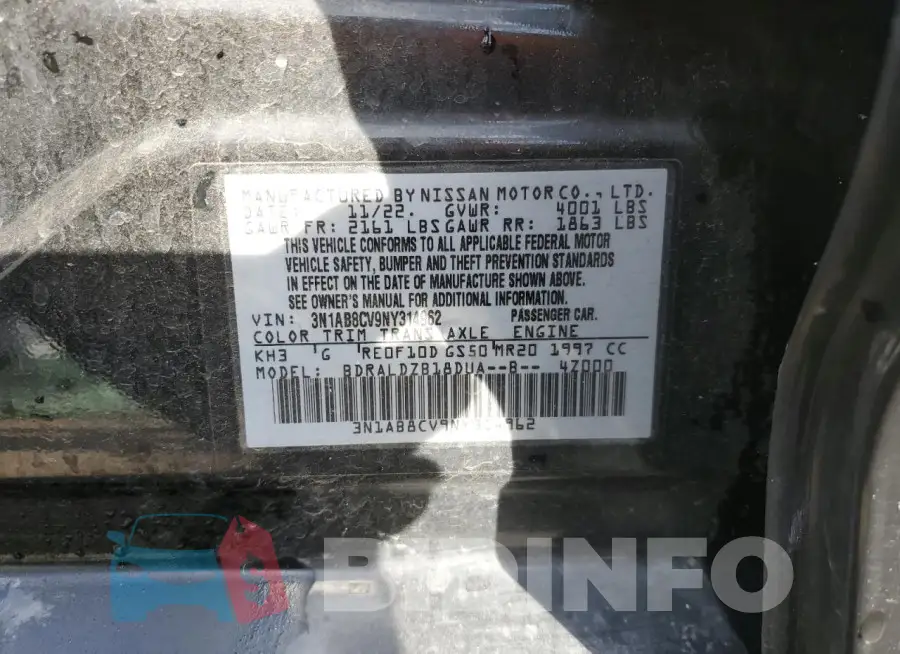3N1AB8CV9NY314962 Photo# 12