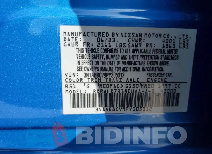 3N1AB8CV9PY305312 Photo# 13