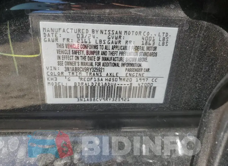 3N1AB8CV9RY325921 Photo# 12