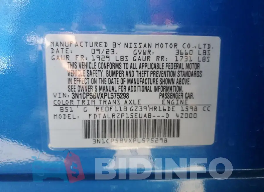 3N1CP5BVXPL575298 Photo# 12