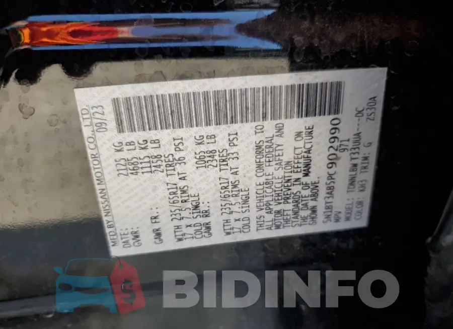 5N1BT3AB5PC902990 Photo# 14