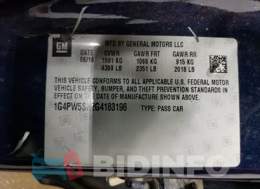 1G4PW5SK2G4183196 Photo# 12