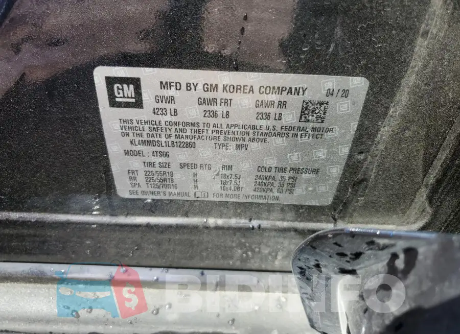 KL4MMDSL1LB122860 Photo# 12