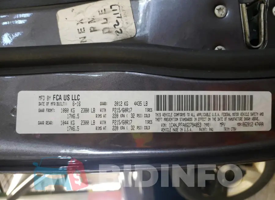 1C4NJPFA0GD794853 Photo# 13